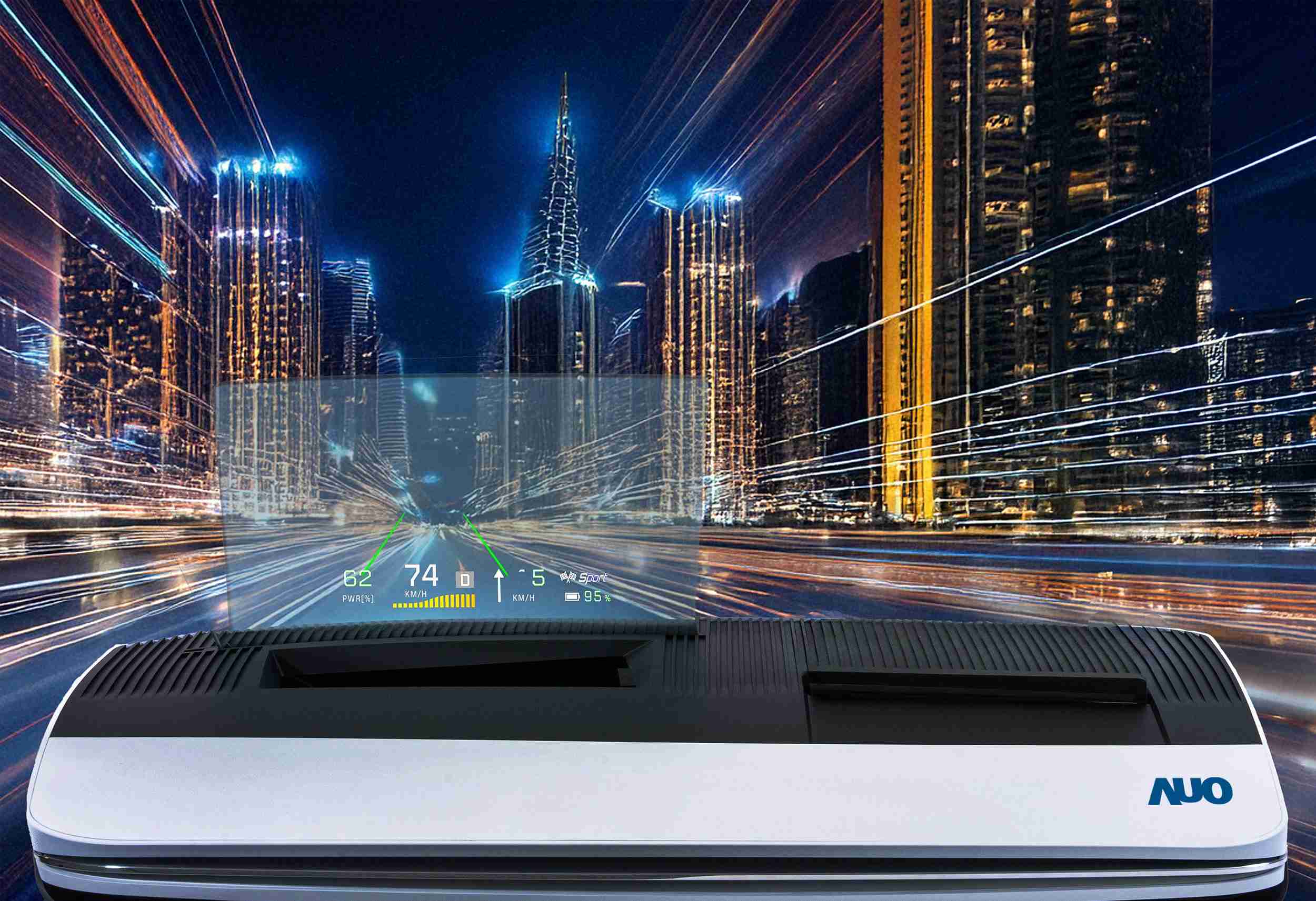 财神娱乐推出13吋Micro LED抬头显示器，，，提供高入眼亮度、、高色彩饱和度的显示质量，，，，在阳光下或黑暗中都清晰可见，，，并利用Micro LED模块体积小的优势，，，解决车用空间有限的痛点